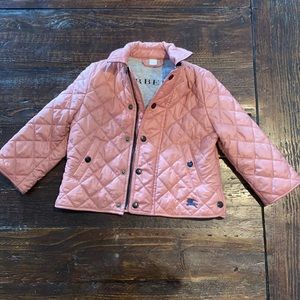 Kids pink Burberry coat